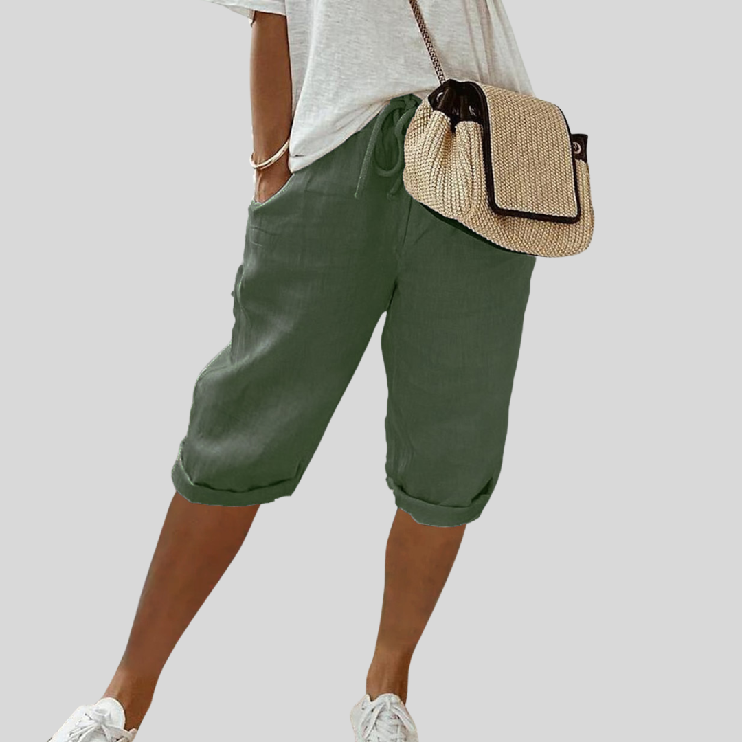 Pantaloni Corti Fluidi Comodi Eleganti