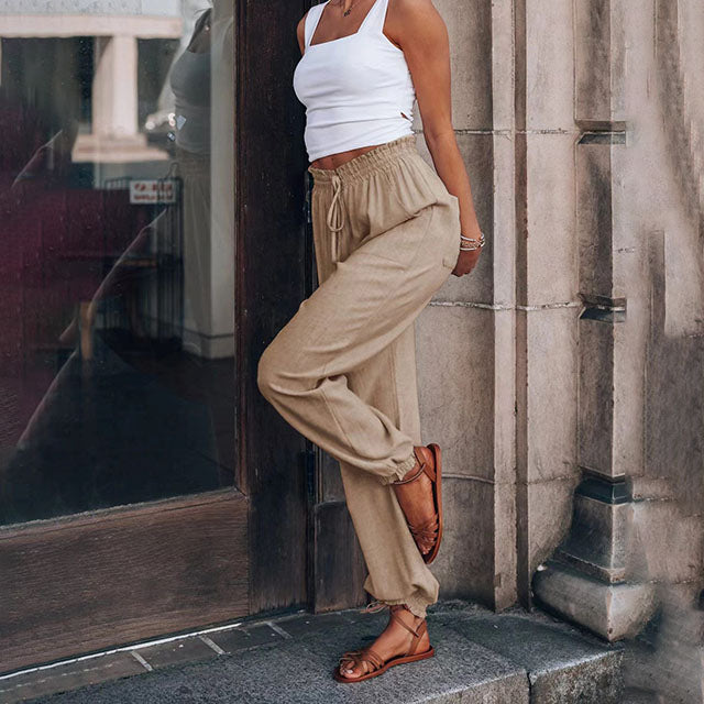 Kaeli – Pantaloni Jogging Eleganti con Corda