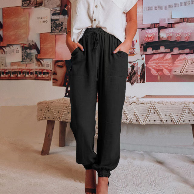 Kaeli – Pantaloni Jogging Eleganti con Corda