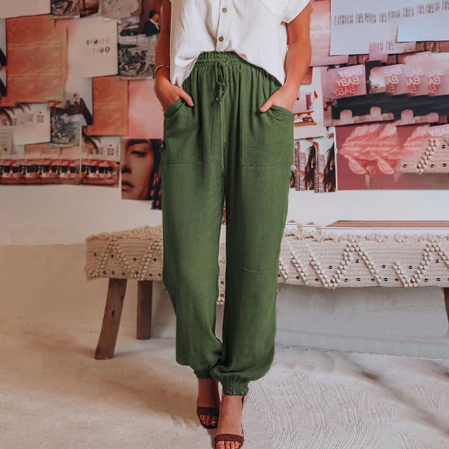 Kaeli – Pantaloni Jogging Eleganti con Corda