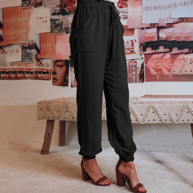 Kaeli – Pantaloni Jogging Eleganti con Corda
