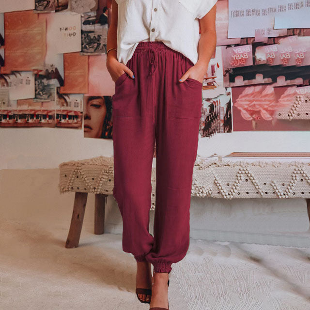 Kaeli – Pantaloni Jogging Eleganti con Corda