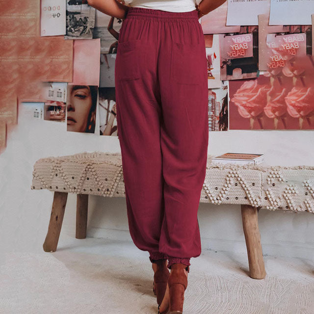 Kaeli – Pantaloni Jogging Eleganti con Corda