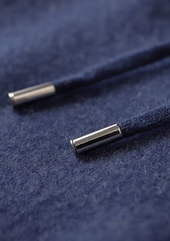 Set da tempo libero in cashmere premium blu navy Milano