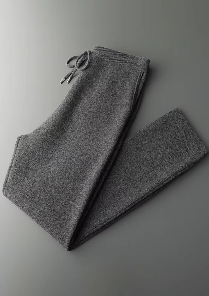 Set Arvo in Pura Lana Merino Extra-Fine Grigio Scuro