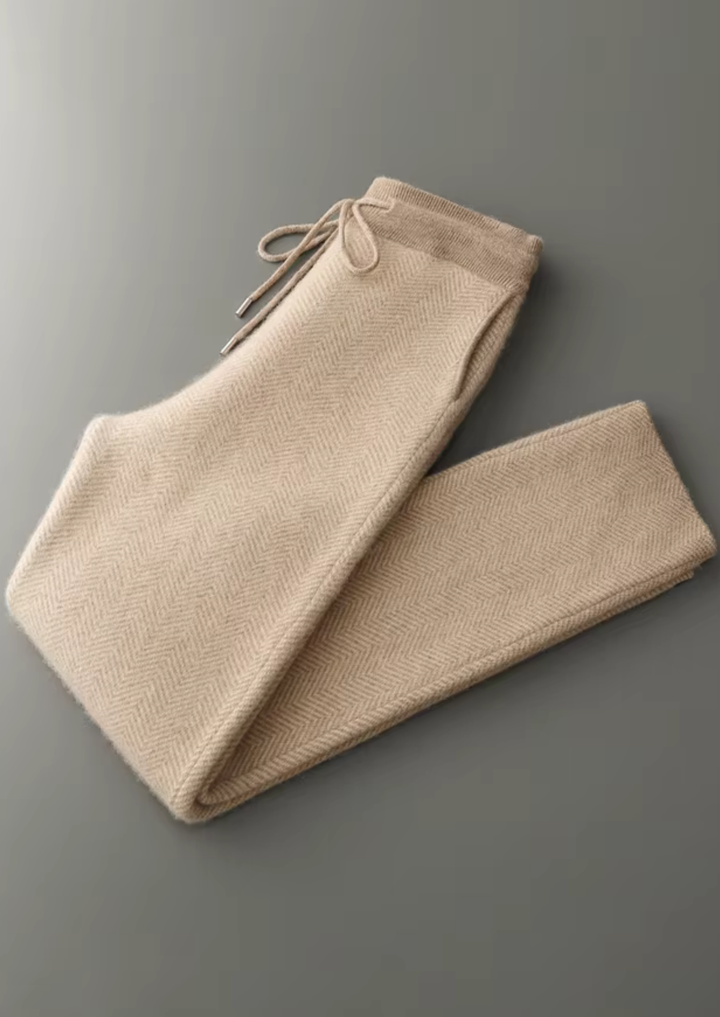 Set in Pura Lana Merino Extra-Fine a Righe a V