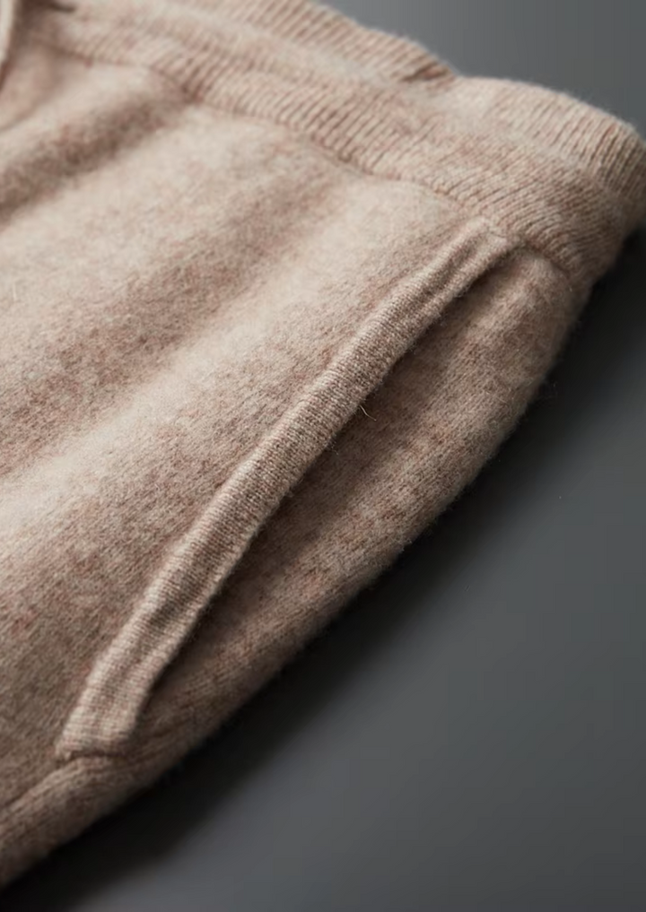 Set Savro in pura lana merino extra fine beige