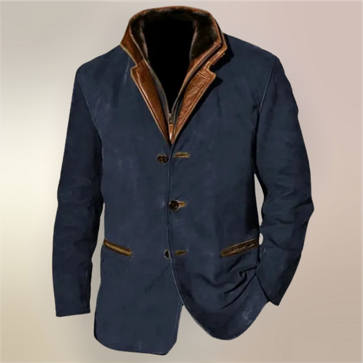 Giacca Vintage Elegante Uomo Bruno – foto 8