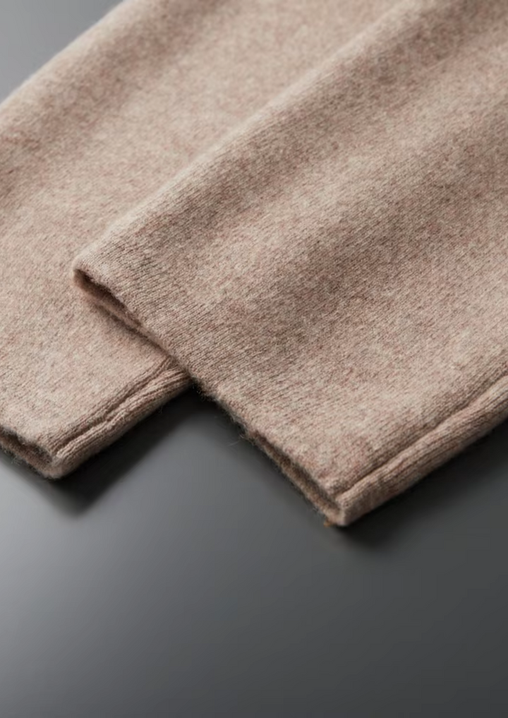 Set Savro in pura lana merino extra fine beige