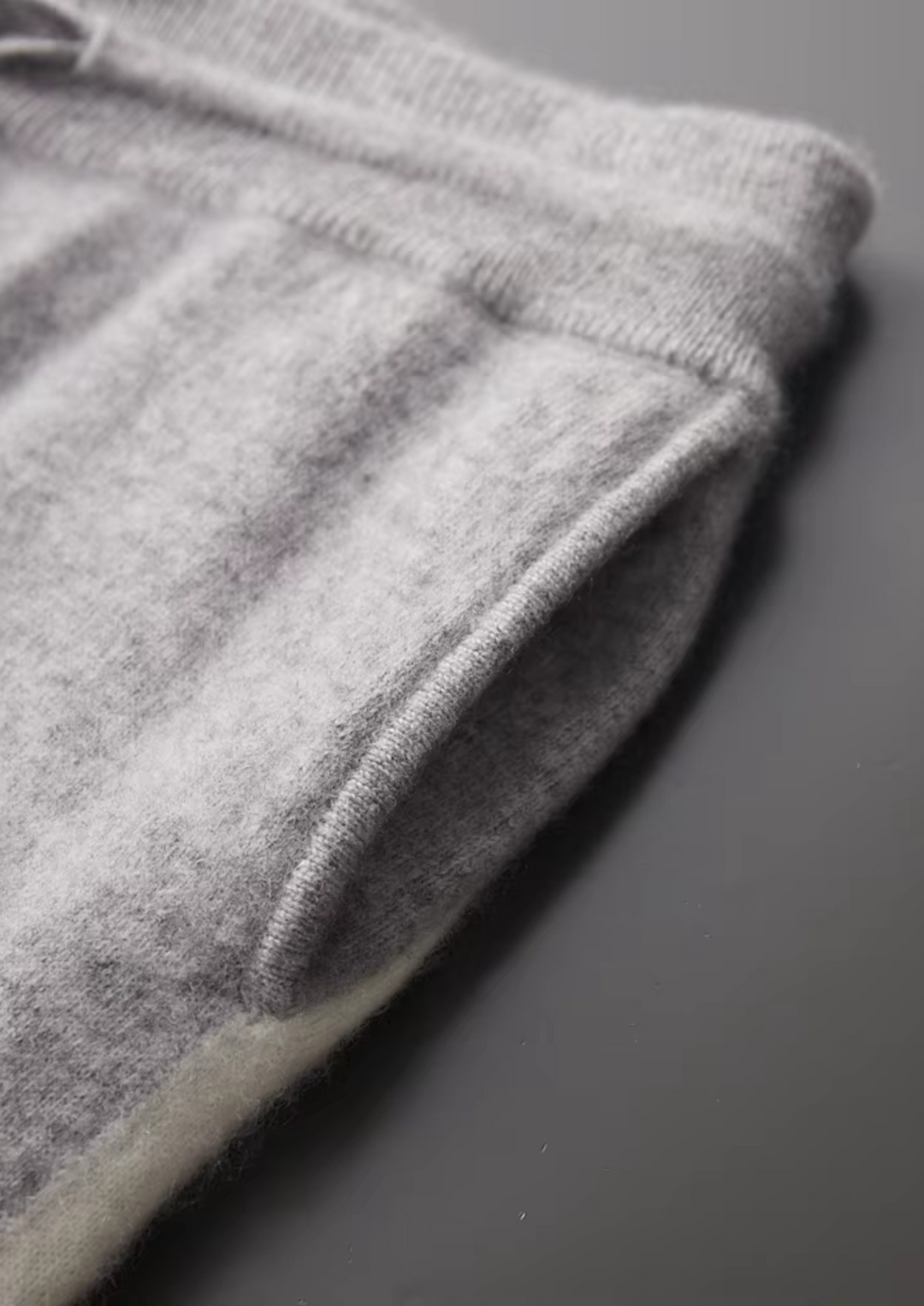Set da Tempo Libero in Cashmere Premium Grigio Chiaro Vienna