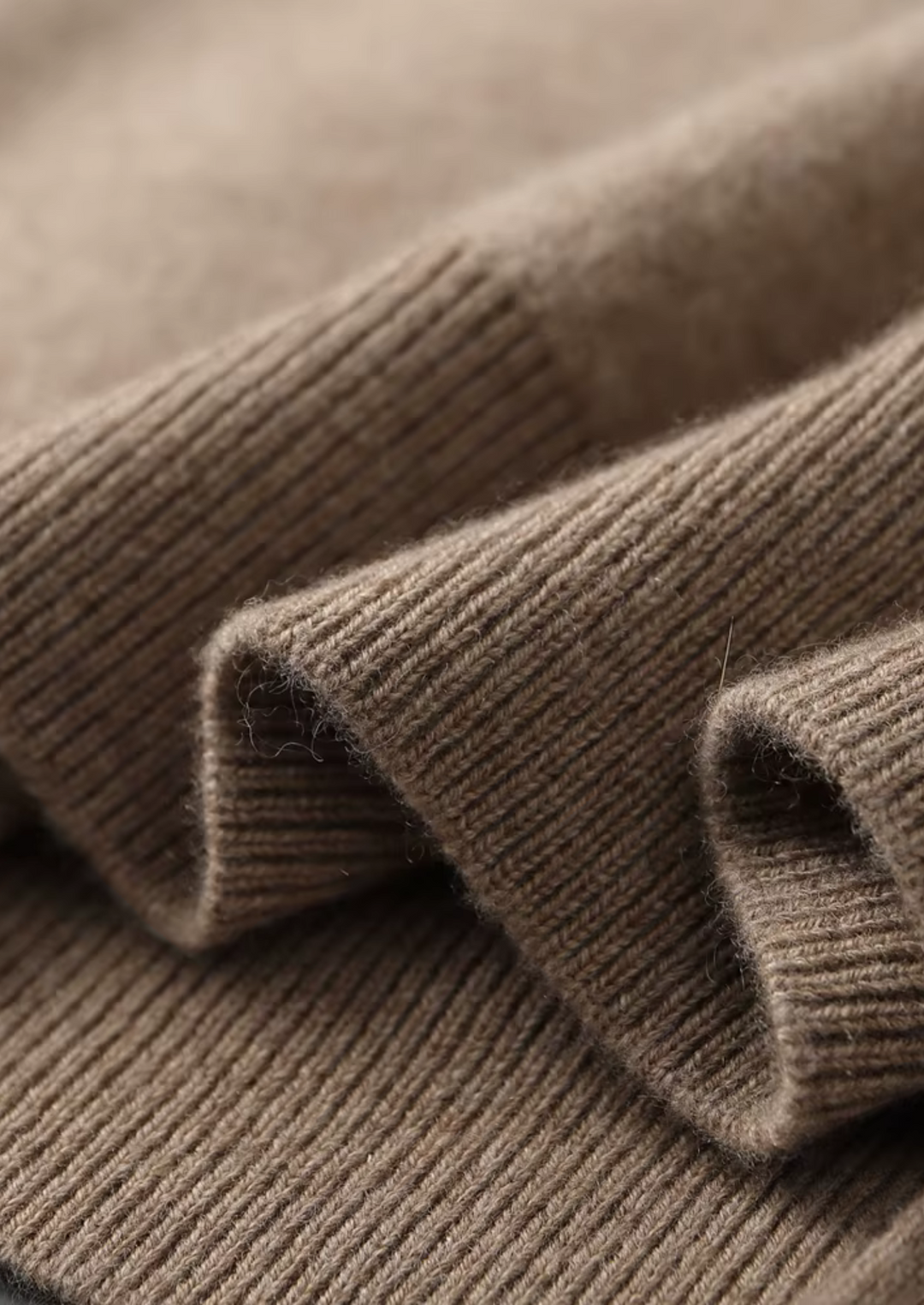 Set da tempo libero in cashmere beige Milano