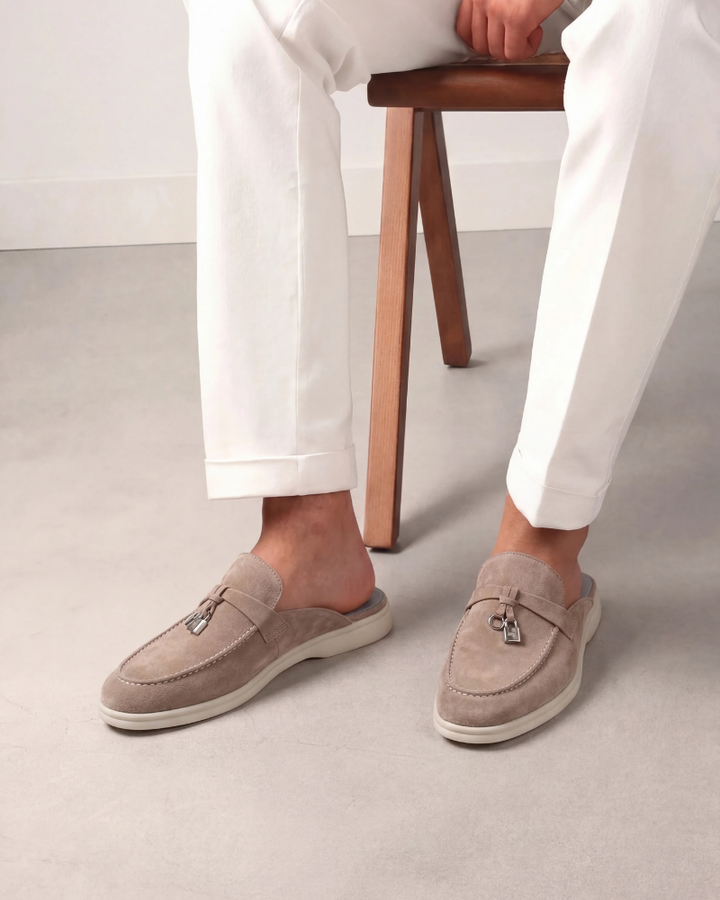 Mule Mediterraneo in Suède Beige