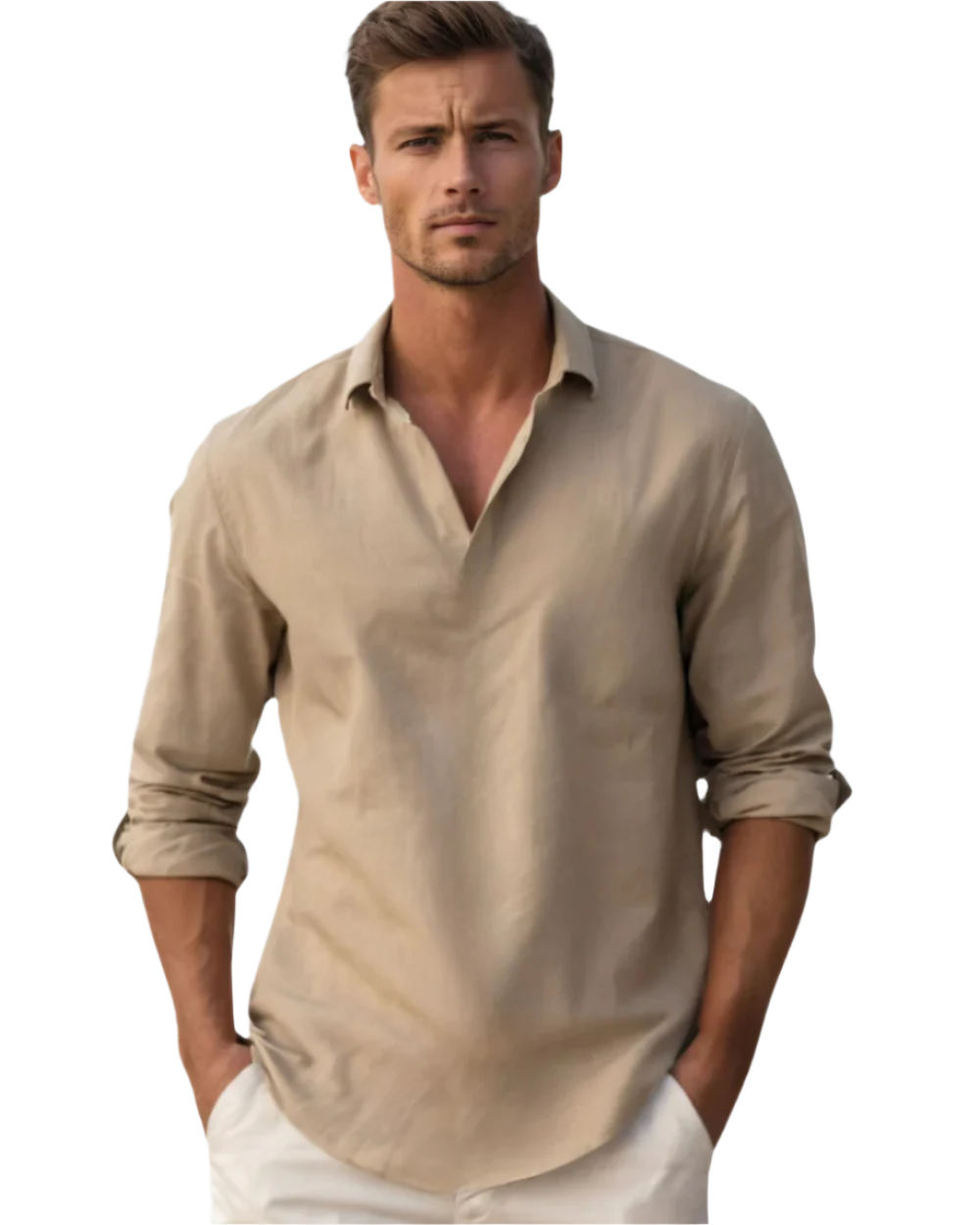 Camicia in Cotone Uomo Fiorenzo – foto 3