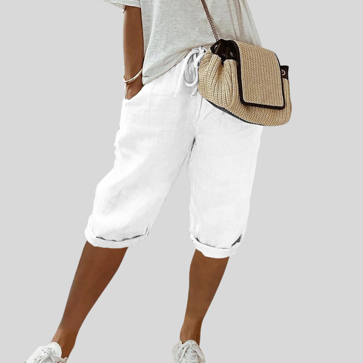 Pantaloni Corti Fluidi Comodi Eleganti