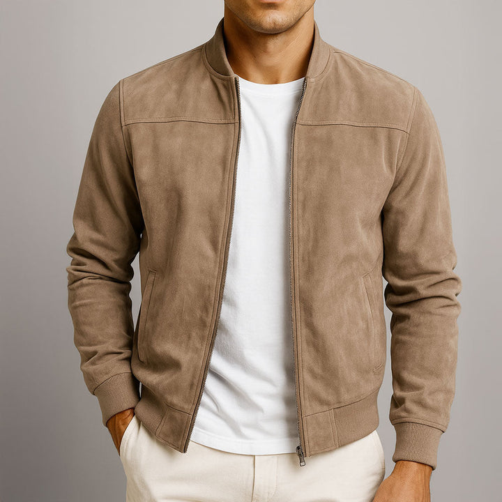 Bomber Effetto Camoscio Antoine – foto 2