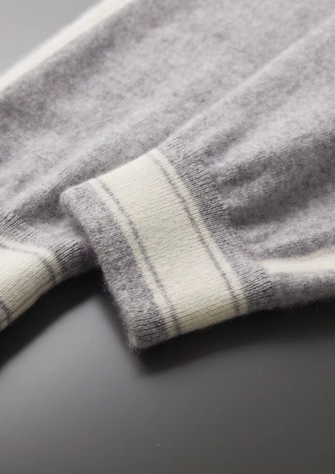 Set da Tempo Libero in Cashmere Premium Grigio Chiaro Vienna