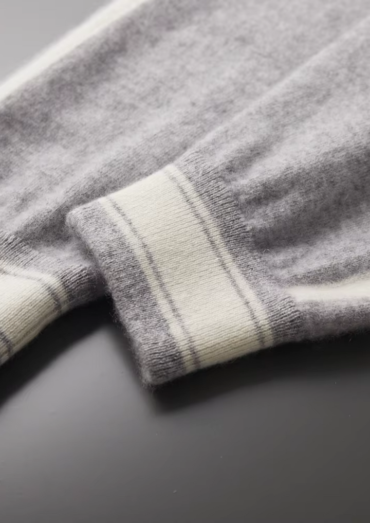 Set da Tempo Libero in Cashmere Premium Grigio Chiaro Vienna