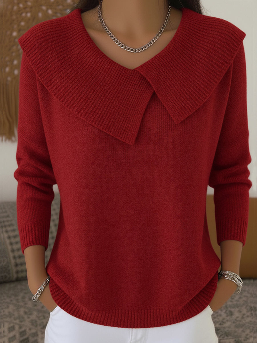 Maglione Caldo con Collo Alto Ida Rosso – Bottega Moretti
