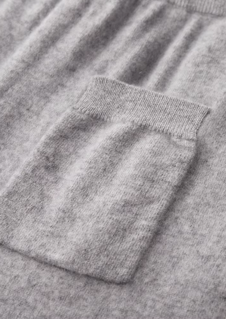 Set da Tempo Libero in Cashmere Premium Grigio Chiaro Vienna