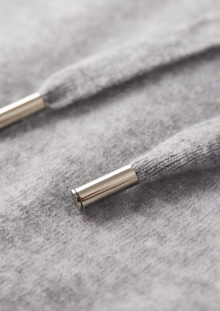 Set da Tempo Libero in Cashmere Premium Grigio Chiaro Vienna