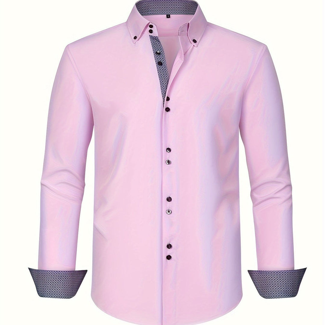 Camicia Leggera con Contrasti Uomo Amedeo – foto 13