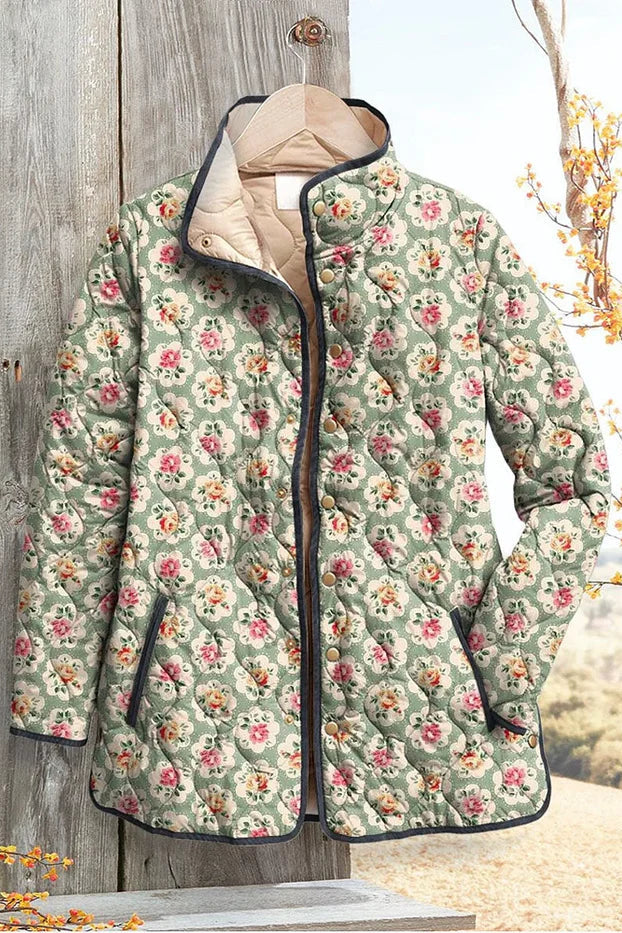 Giacca Trapuntata Rose su Salvia Trudy – foto 2