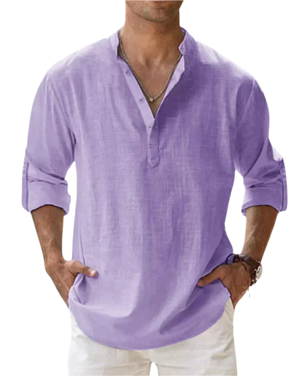 Camicia in Cotone Uomo Fiorenzo – foto 14
