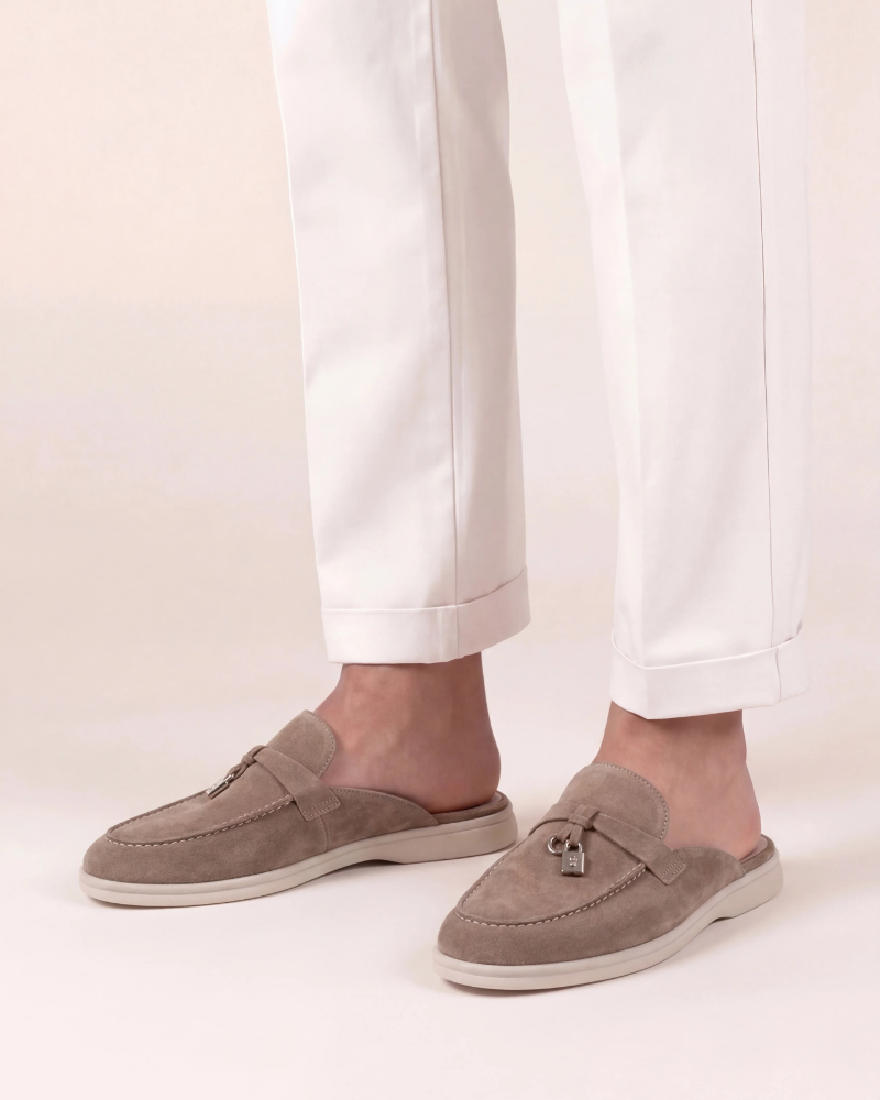 Mule Mediterraneo in Suède Beige