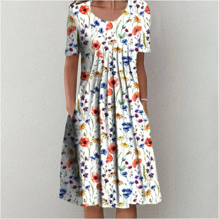 Hailey | Elegante e casual vestito floreale con tasche