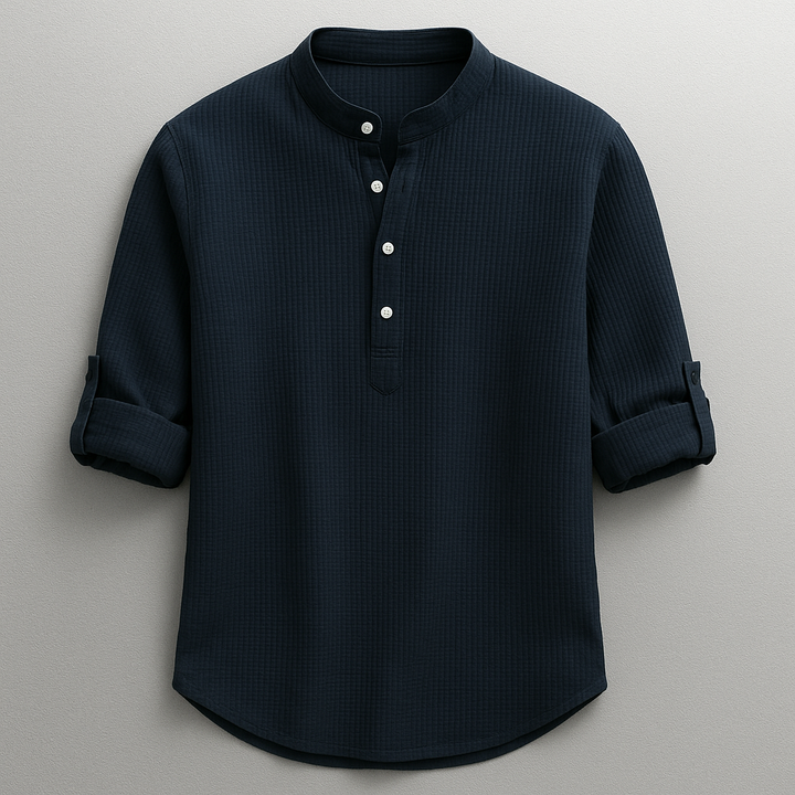Camicia Classica in Lino Uomo Sebastiano – foto 6