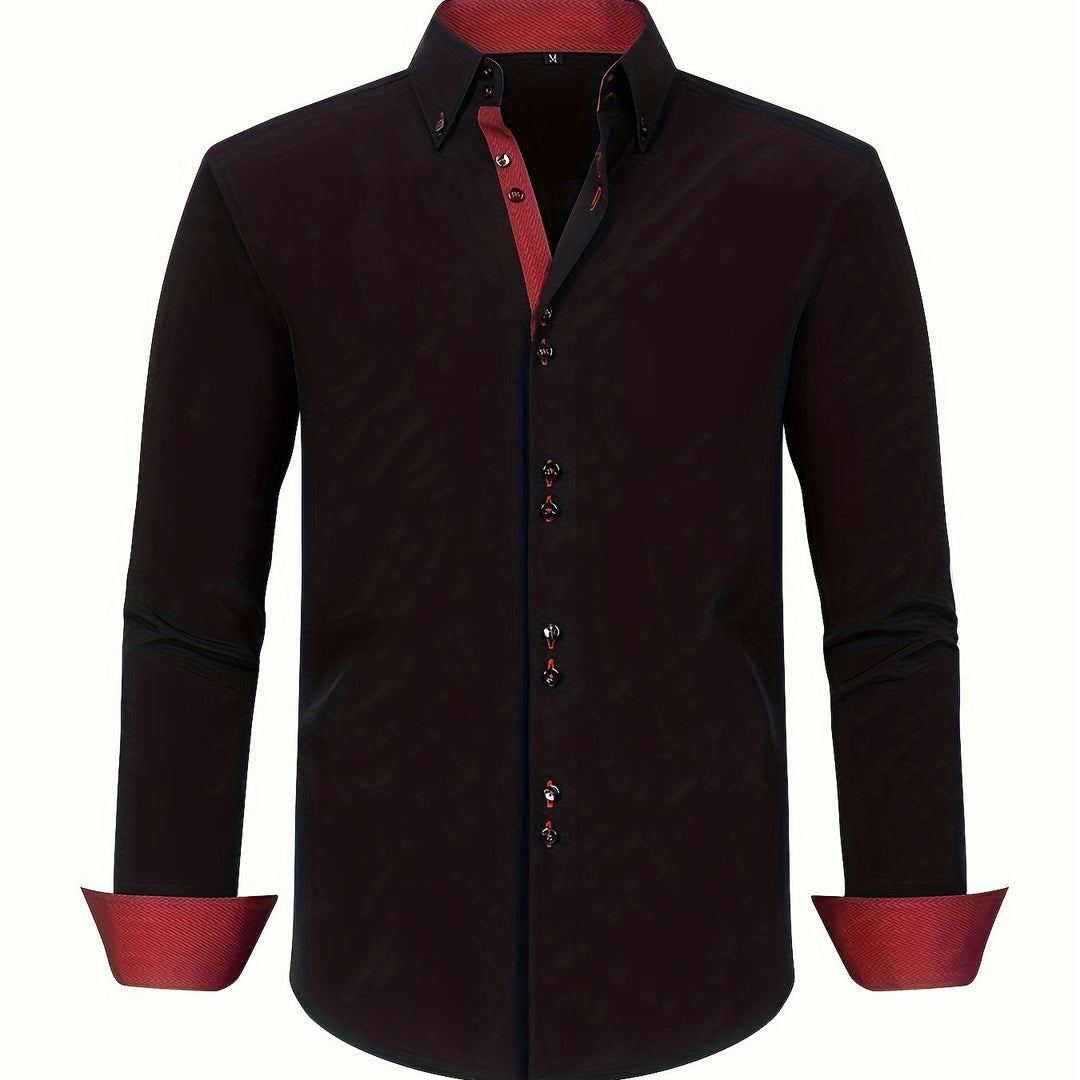 Camicia Leggera con Contrasti Uomo Amedeo – foto 17