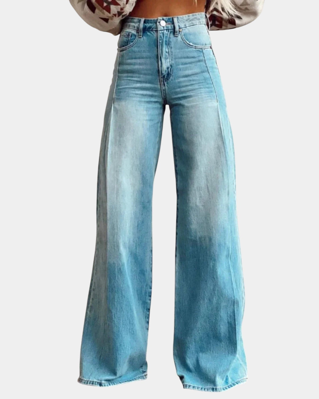 Pantaloni Larghi Eleganti Lucia Blu – Bottega Moretti