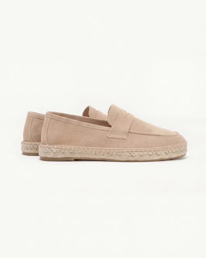 Espadrillas Riviera in Suède Beige