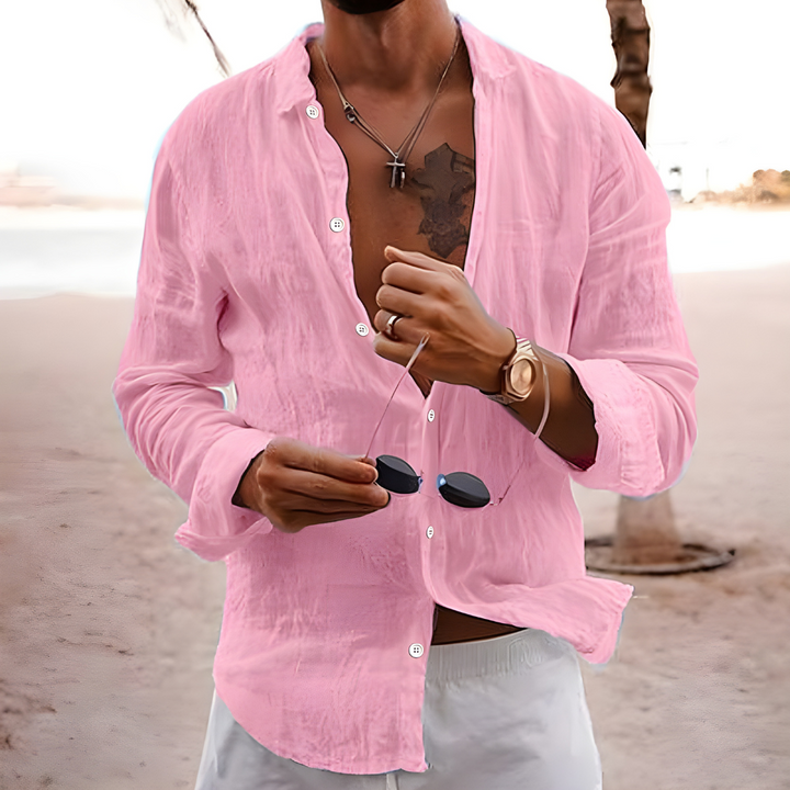 Camicia Estiva in Cotone Naturale Uomo Elio – foto 9