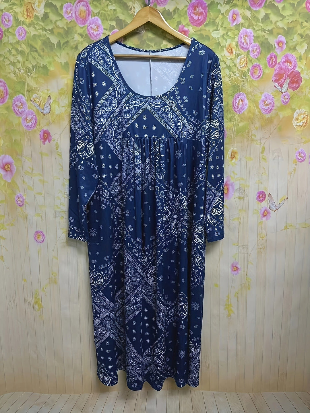 ELOWEN | ABITO MIDI CON MANICHE LUNGHE CASUAL