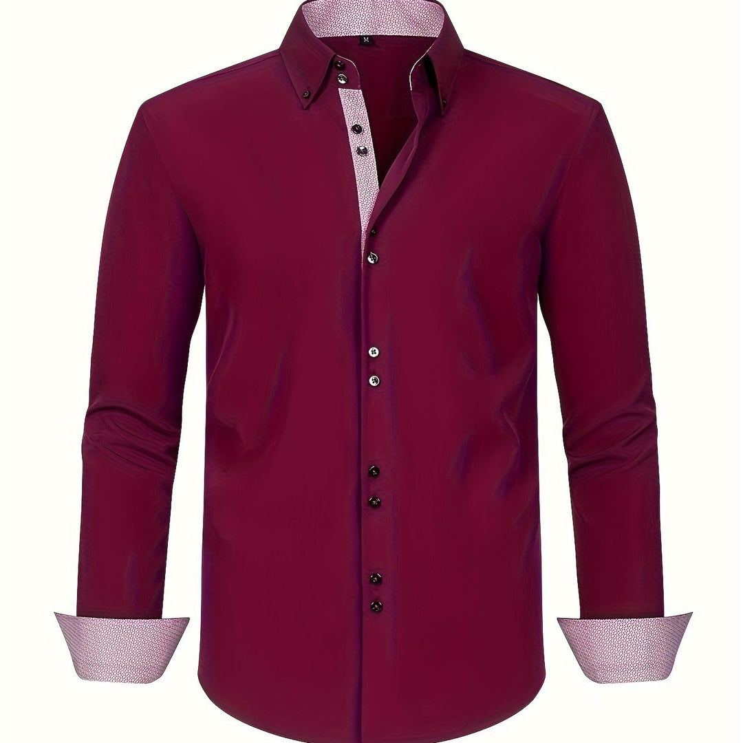 Camicia Leggera con Contrasti Uomo Amedeo – foto 16