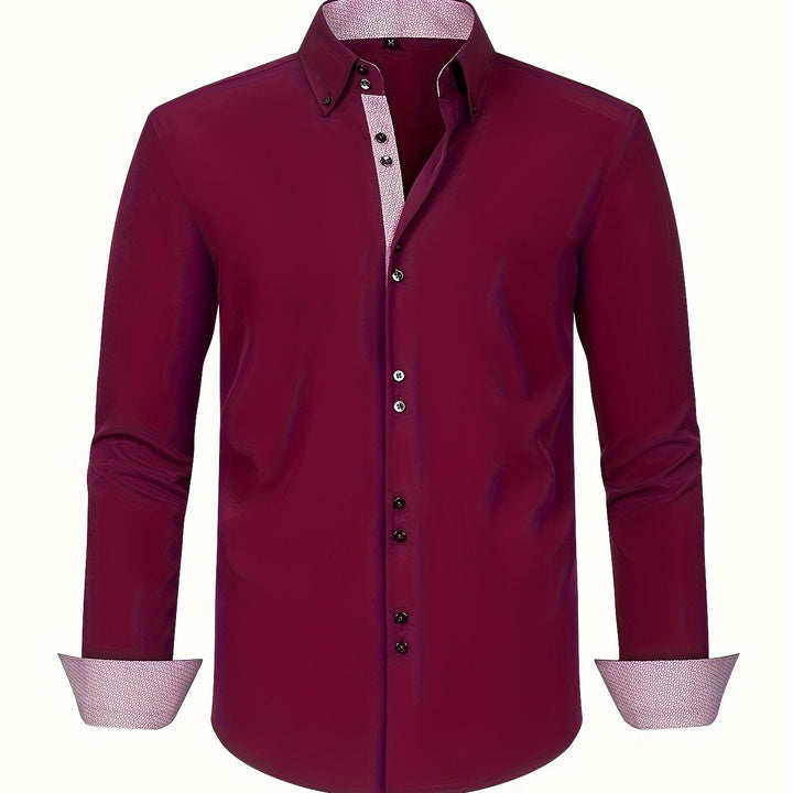 Camicia Leggera con Contrasti Uomo Amedeo – foto 16