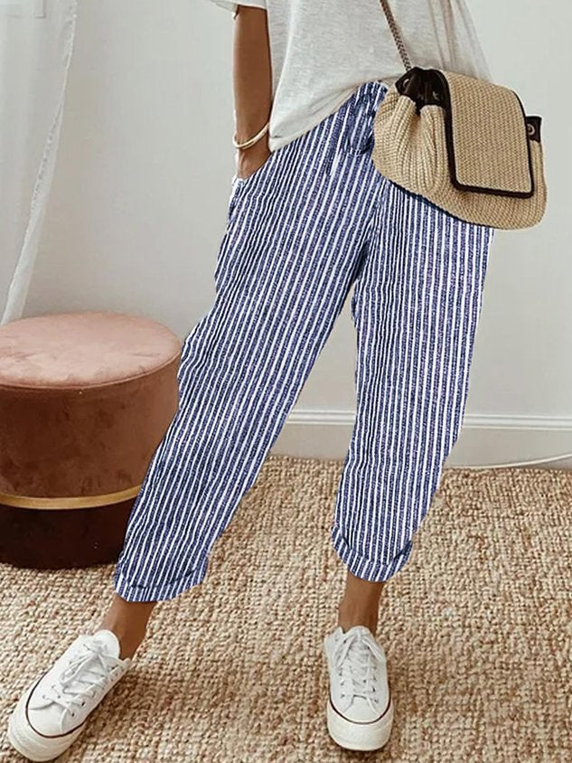 Elegante Pantalone Comodo Fluido