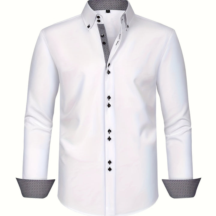Camicia Leggera con Contrasti Uomo Amedeo – foto 18