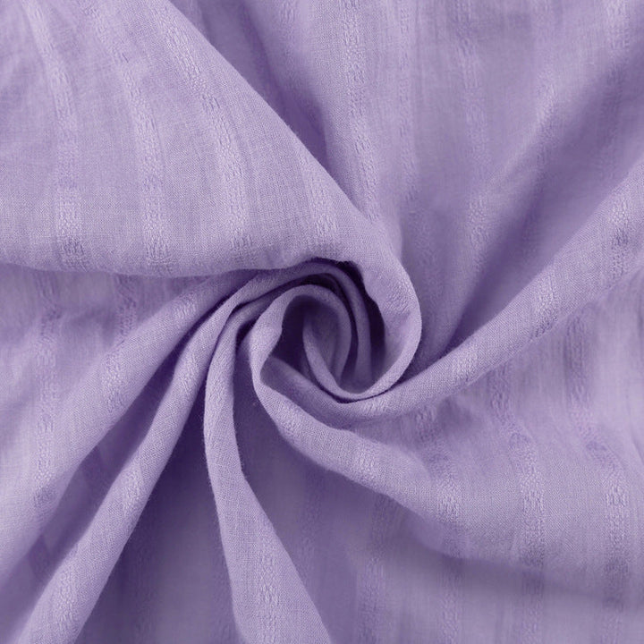 Completo con Camicia a Bottoni e Pantaloni Corti Leggeri Viola – foto 7