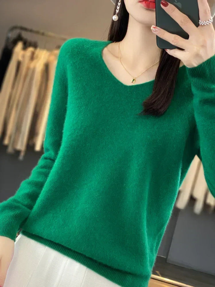 Maglione Scollo a V Martine – foto 2