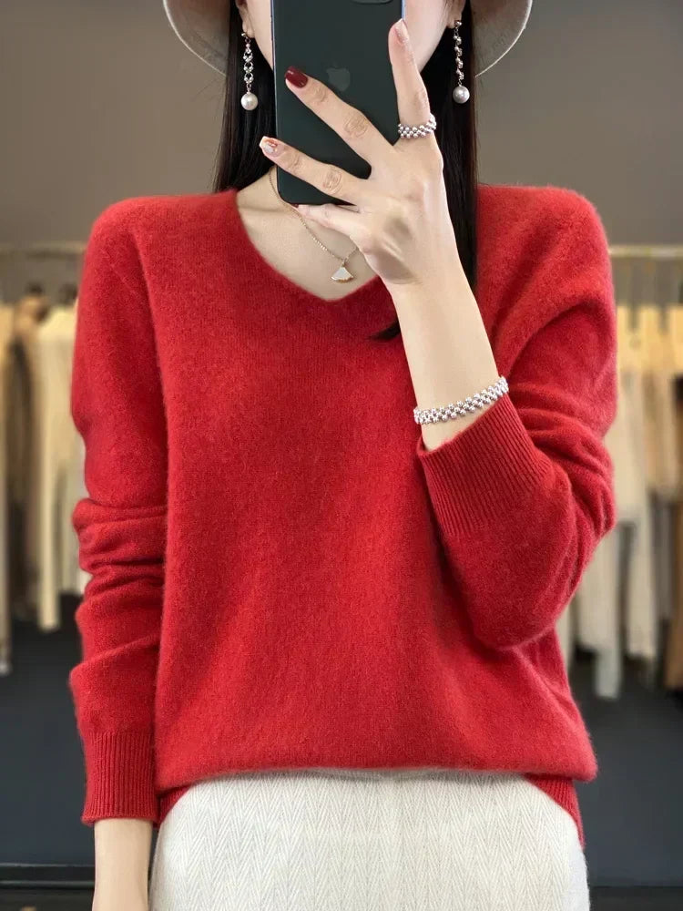 Maglione Scollo a V Martine – foto 6
