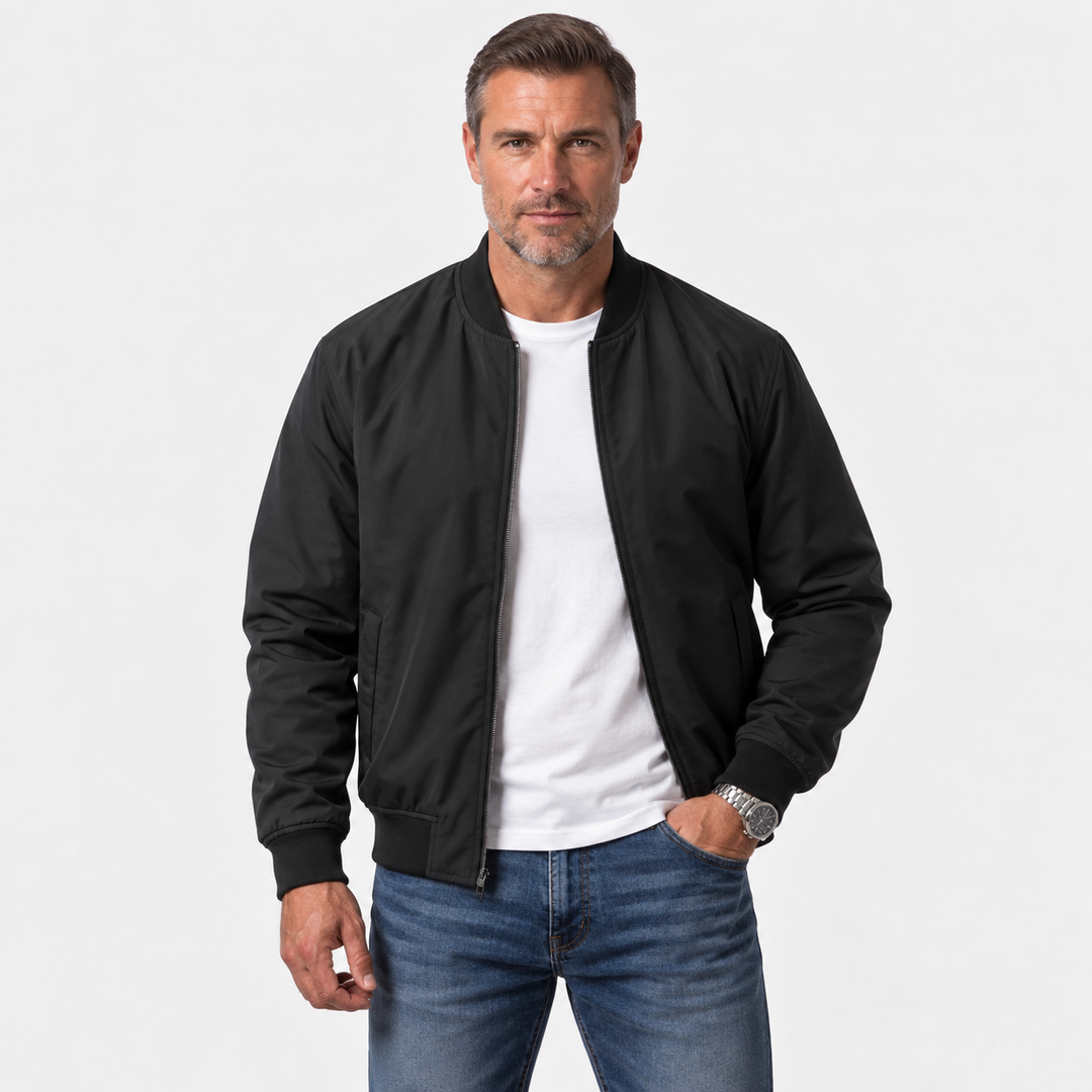 Giacca Bomber Comfort Victor Nero – Bottega Moretti