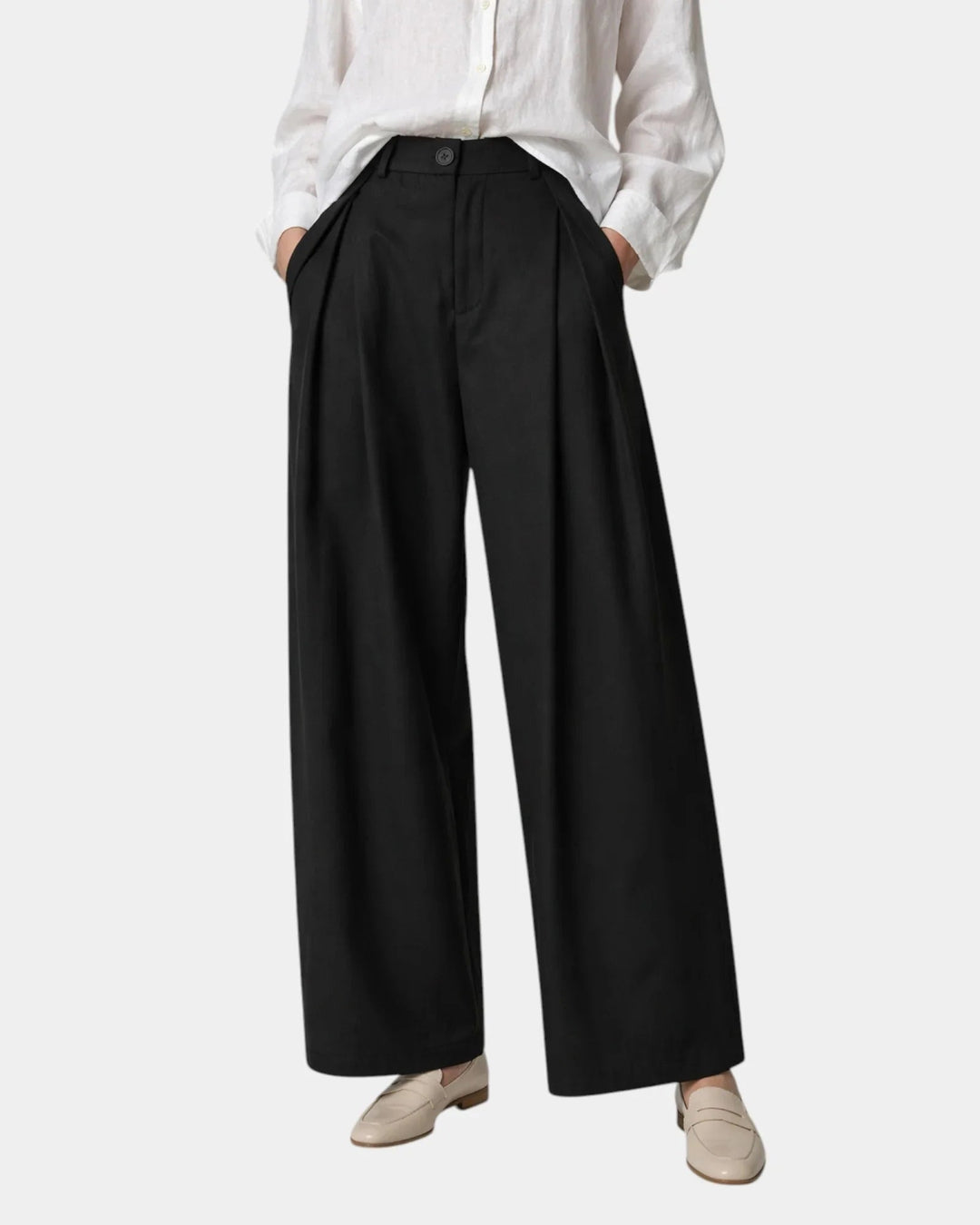 Pantaloni Casual Eleganti Éris Nero – Bottega Moretti