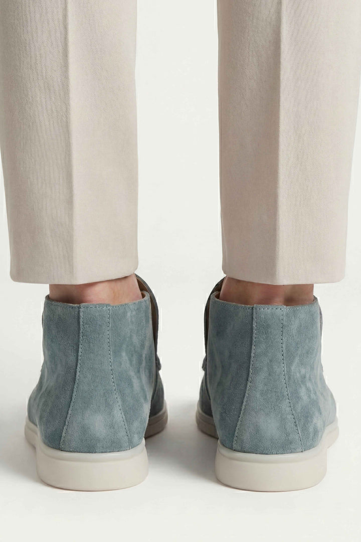 Mocassino Alto Capri Verde Menta