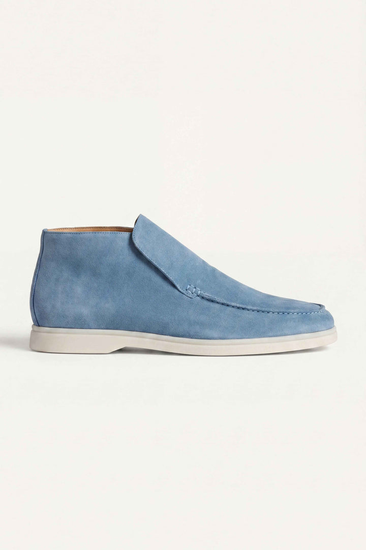 Mocassino Alto Capri Azzurro