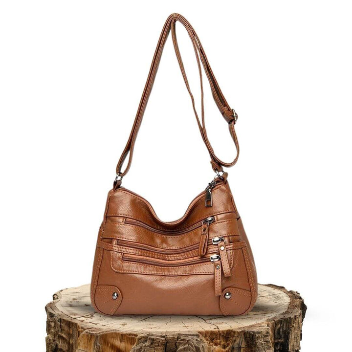 Elegante Borsa a Spalla Donna Evelyn Marrone – Bottega Moretti