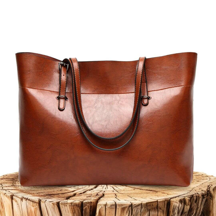 Borsa a Mano Elegante Essenziale Donna Anne Marrone – Bottega Moretti