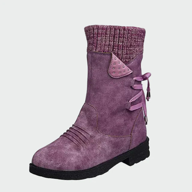Eleganti stivaletti in suede