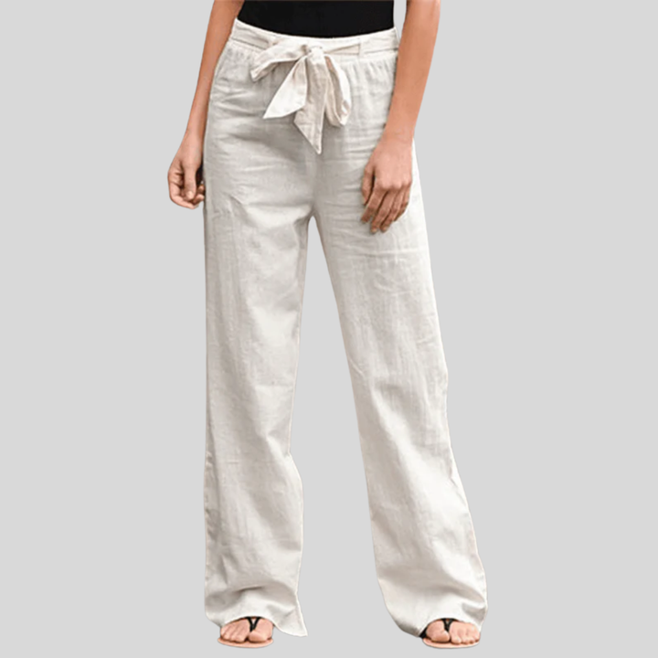 Joleen - Pantaloni da Donna Relax con Corda e Vita Elastico